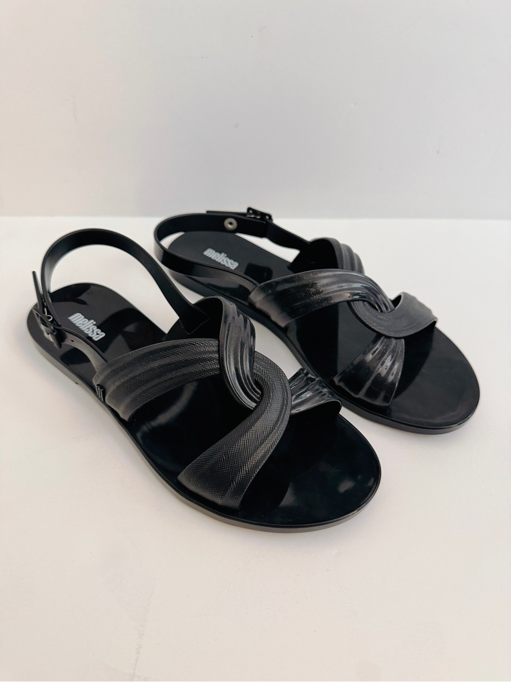 NWOT Melissa Sandals Black 8
